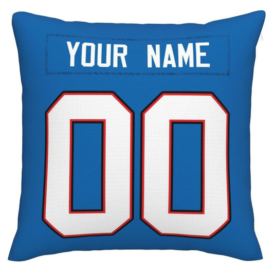 Custom B.Bills Pillow Royal Football Team Decorative Throw Pillow Case Print Personalized Football Style Fans Letters & Number Birthday Gift Football Pillows