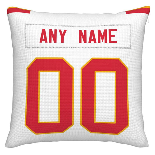 Custom KC.Chiefs Pillow Decorative Throw Pillow Case - Print Personalized Football Team Fans Name & Number Birthday Gift Football Pillows
