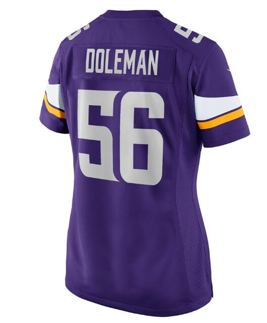 MN.Vikings #56 Chris Doleman Purple Game Jersey Stitched American Football Jerseys