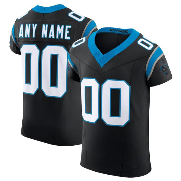 Custom C.Panthers Black Scarlet Vapor F.U.S.E. Elite Jersey Stitched American Football Jerseys