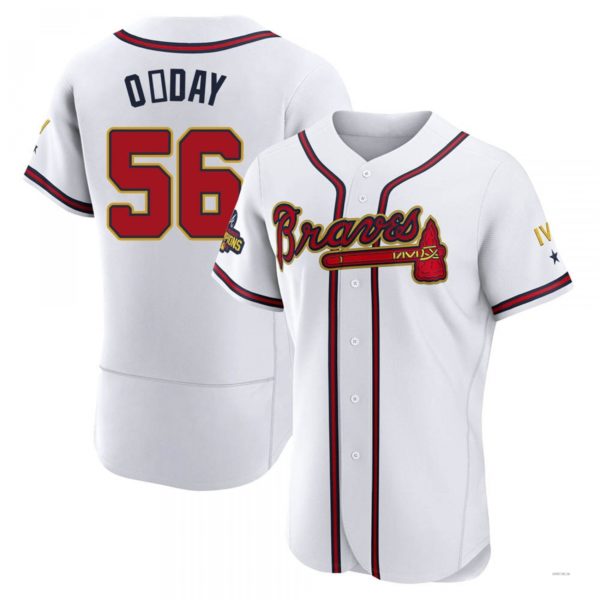 Atlanta Braves #56 Darren O?¡¥Day Gold White 2022 Program Jersey Stitches Baseball Jerseys