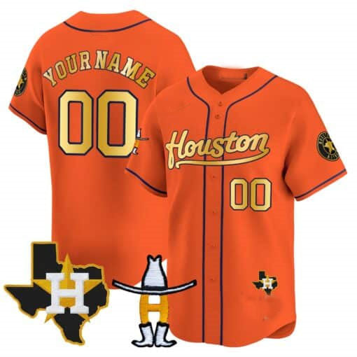 Custom Houston Astros Rodeo Patch Vapor Premier Limited ¨C All Stitched Baseball Jersey