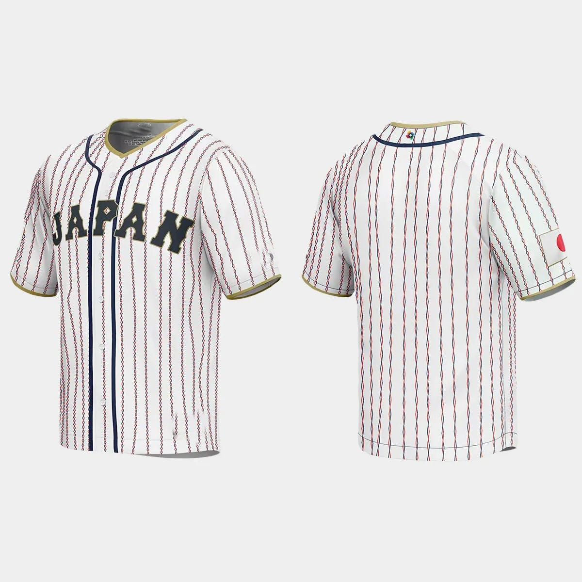 JAPAN BASEBALL 2023 WORLD BASEBALL CLASSIC JERSEY ¡§C WHITE Stitches Baseball Jerseys
