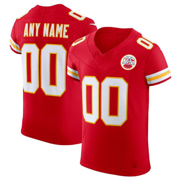 Custom KC. Chiefs Red Scarlet Vapor F.U.S.E. Elite Jersey Stitched American Football Jerseys