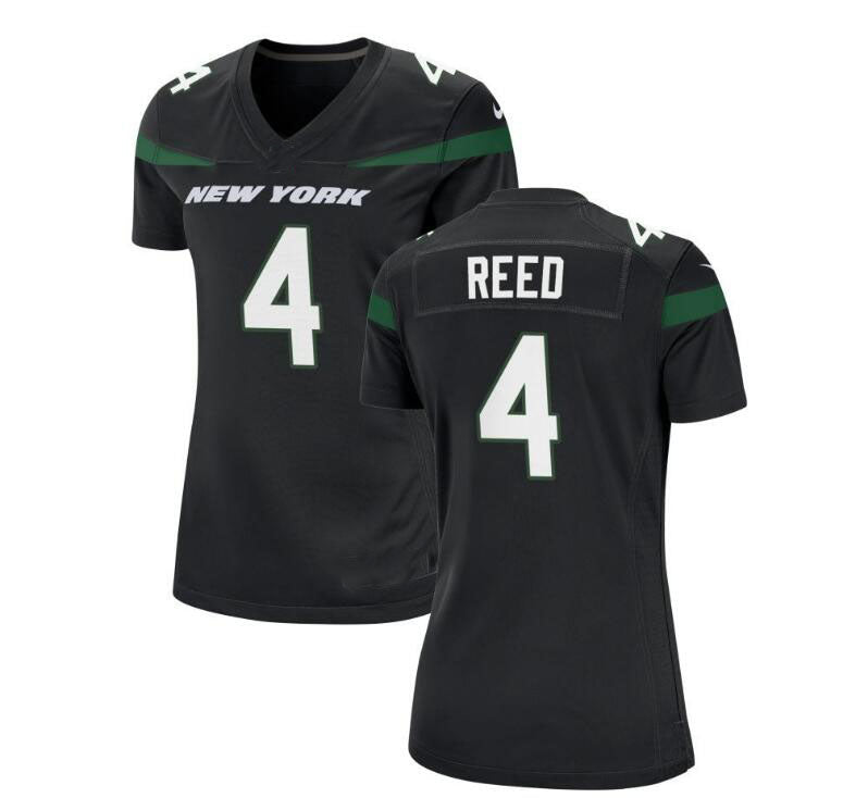 NY.Jets #4 DJ Reed Black Game Jersey Stitched American Football Jerseys