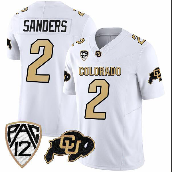 #2 Shedeur Sanders C.Buffaloes Original Retro Brand NIL Football Player Jersey ¨C Black Stitched American College Jerseys