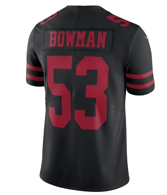 SF. 49ers #53 NaVorro Bowman Vapor Limited Jersey - Scarlet Stitched American Football Jersey
