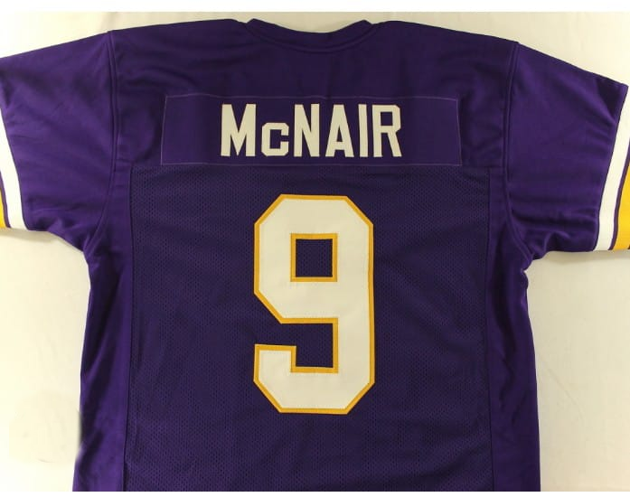 #9 Alcorn State Steve McNair purple Stitched American Football Jersey College Jerseys