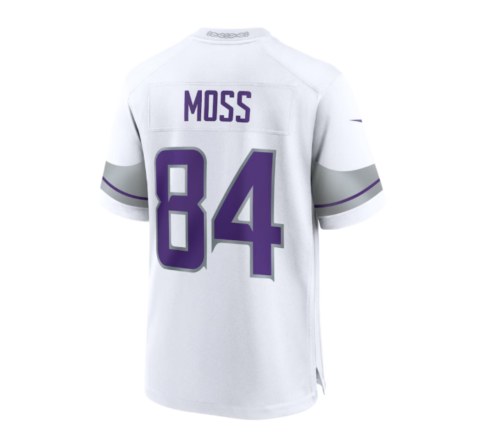 MN.Vikings #84 Randy Moss Alternate Retired Player Game Jersey - White American Football Jerseys£©