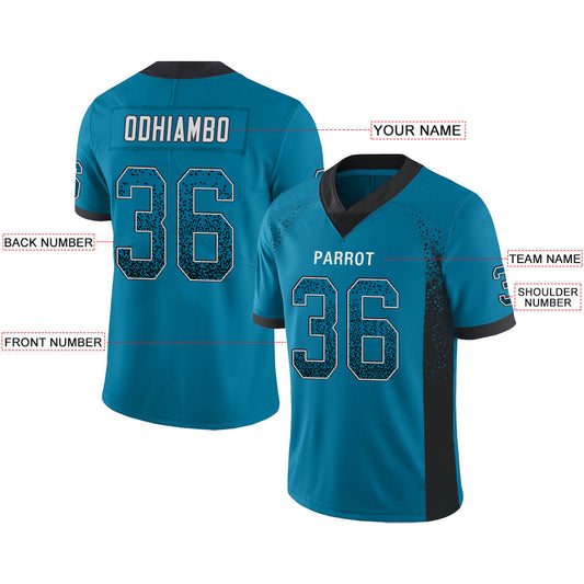 Custom C.Panther Stitched American Football Jerseys Personalize Birthday Gifts Blue Jersey