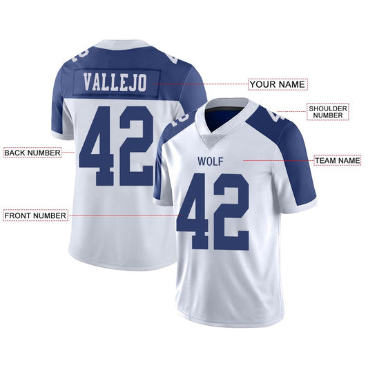 Custom D.Cowboys American Men's Youth And Women Stitched White Personalize Birthday Gifts Jerseys Football Jerseys