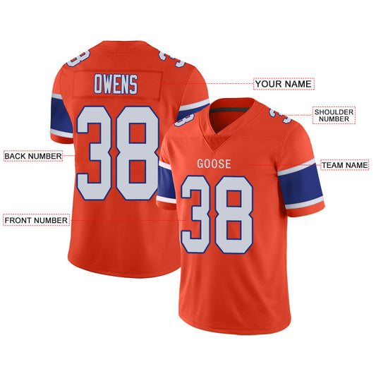 Custom D.Broncos Stitched American Football Jerseys Orange Personalize Birthday Gifts Jersey