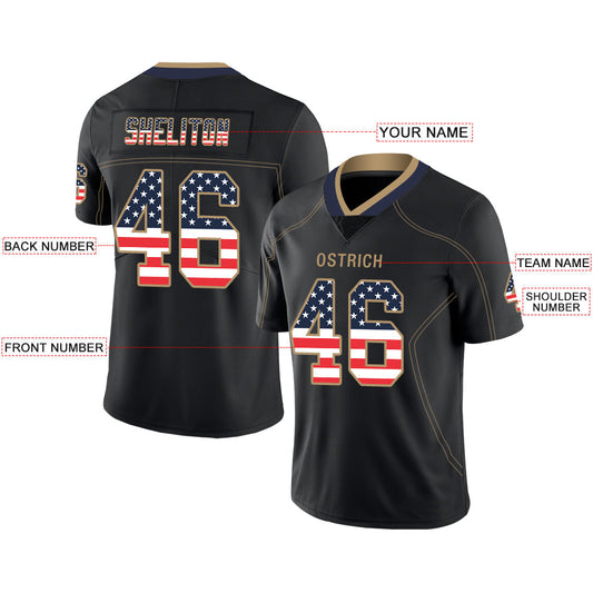 Custom LA.Chargers Stitched American Football Jerseys Personalize Birthday Gifts Black Jersey