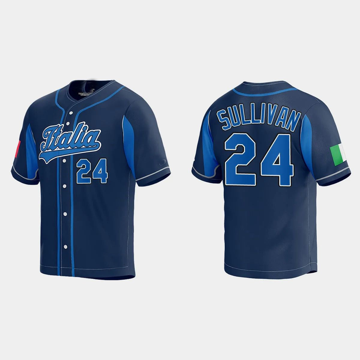 #24 BRETT SULLIVAN WORLD BASEBALL CLASSIC 2023 WORLD BASEBALL CLASSIC JERSEY ¡§C NAVY Stitches Baseball Jerseys