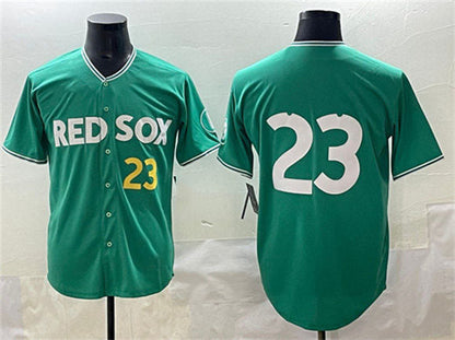 Boston Red Sox #23 Romy Gonz¨¢lez Green 2025 City Connect Limited Stitched Baseball Jersey