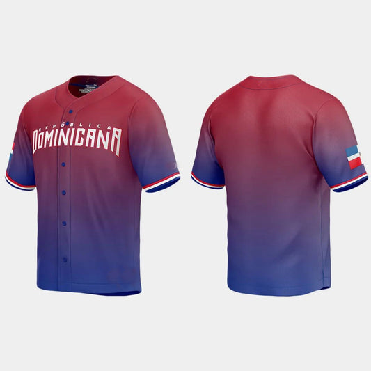 DOMINICAN REPUBLIC BASEBALL 2023 WORLD BASEBALL CLASSIC JERSEY ¡§C RED Stitches Baseball Jerseys