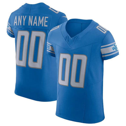 Custom D.Lions Blue Scarlet Vapor F.U.S.E. Elite  Jersey Stitched American Football Jerseys