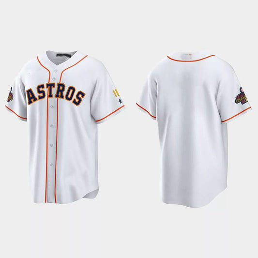 Houston Astros 2023 Gold Program Jersey ¡§C White Stitches Baseball Jerseys