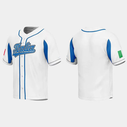 ITALY BASEBALL 2023 WORLD BASEBALL CLASSIC JERSEY ¡§C WHITE Stitches Baseball Jerseys