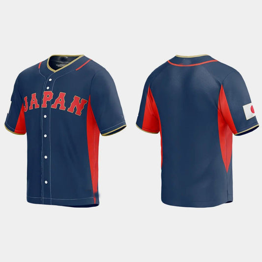 JAPAN BASEBALL 2023 WORLD BASEBALL CLASSIC JERSEY ¡§C NAVY Stitches Baseball Jerseys