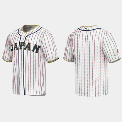 JAPAN BASEBALL 2023 WORLD BASEBALL CLASSIC JERSEY ¡§C WHITE Stitches Baseball Jerseys