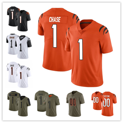 Men's #1 Ja'Marr Chase C.Bengal Limited Stitched Jerseys Football