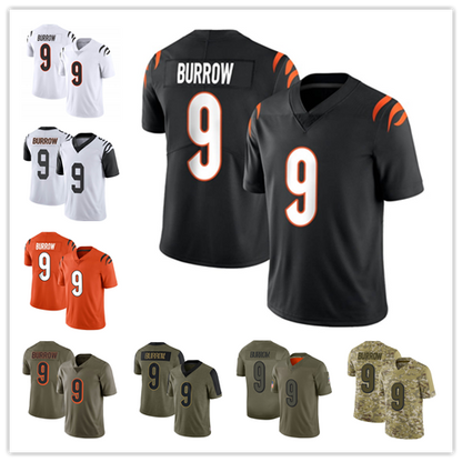 Men's #9 Joe Burrow C.Bengal Limited Stitched Jerseys Football