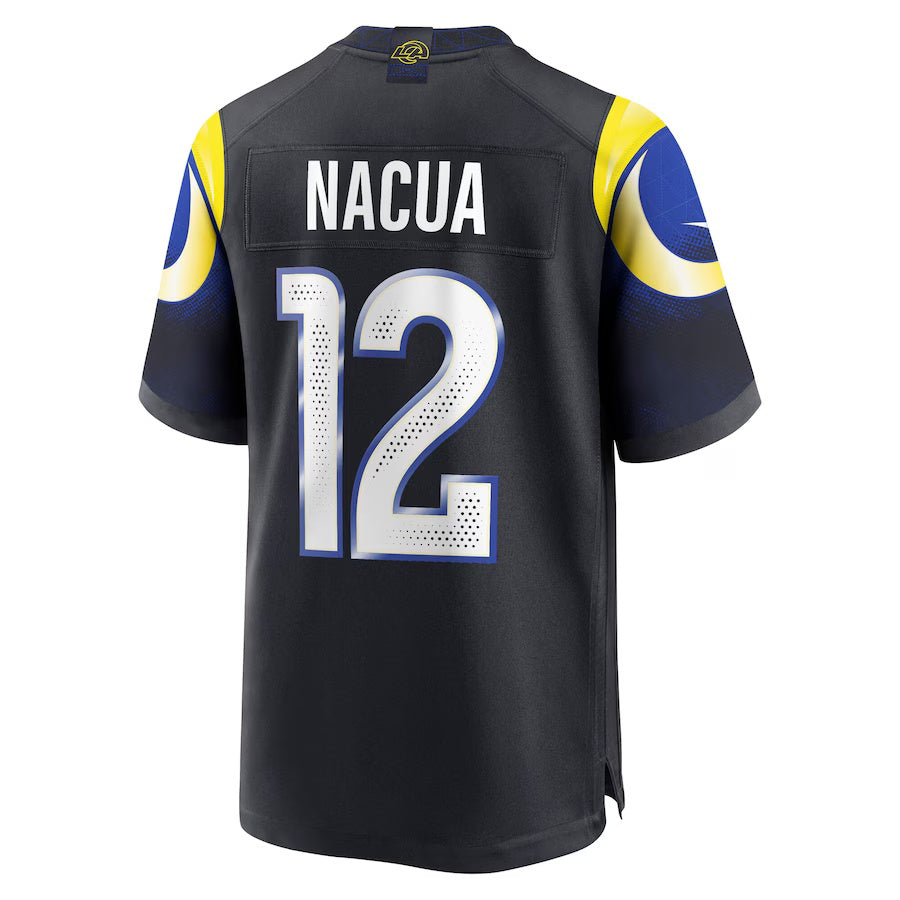 LA.Rams #12 Puka Nacua 2025 Rivalries Collection Game Jersey-PUHICS - Midnight Blue Stitched American Football Jersey-PUHICSS