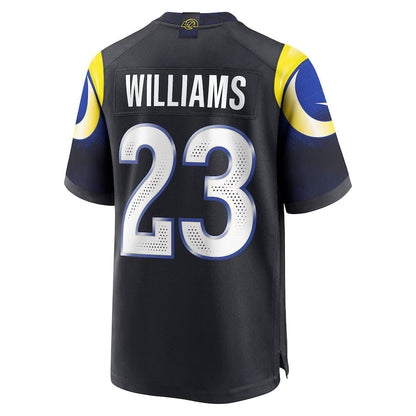 LA.Rams #23 Kyren Williams 2025 Rivalries Collection Game Jersey-PUHICS - Midnight Blue Stitched American Football Jersey-PUHICSS