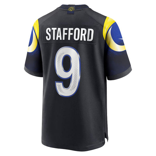 LA.Rams #9 Matthew Stafford 2025 Rivalries Collection Game Jersey-PUHICS - Midnight Blue Stitched American Football Jersey-PUHICSS