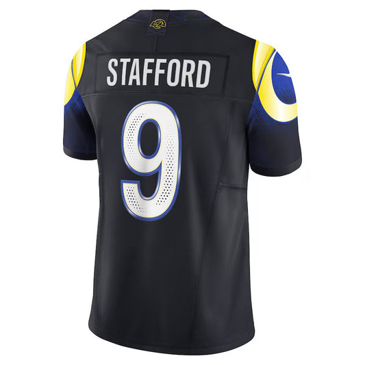 LA.Rams #9 Matthew Stafford 2025 Rivalries Collection Limited Jersey-PUHICS - Midnight Blue Stitched American Football Jersey-PUHICSS