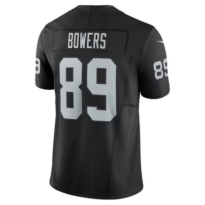 LV.Raiders #89 Brock Bowers Black Team Vapor F.U.S.E. Limited American Football Jerseys