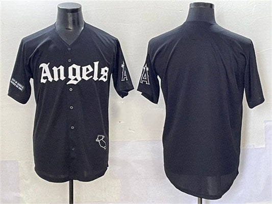 Los Angeles Angels Blank Black 'Gothic Halo Edition' Vapor Limited Stitched Baseball Jersey