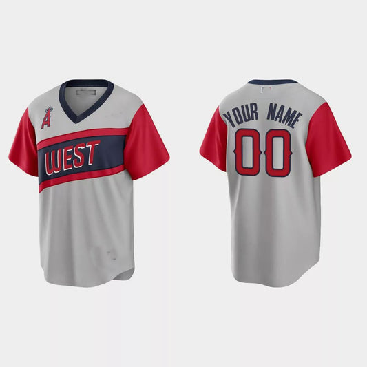 Custom Los Angeles Angels 2021 Little League Classic Road Replica Jersey ¡§C Gray Stitched Baseball Jerseys