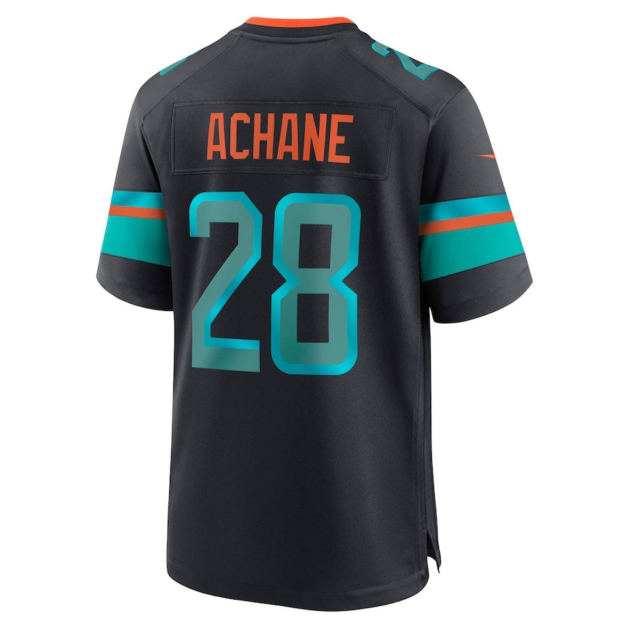 M.Dolphins #28 De¡¯Von Achane 2025 Rivalries Collection Game Jersey-PUHICS - Pitch Blue Stitched American Football Jersey-PUHICSS