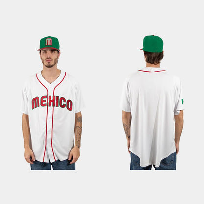 MEXICO BASEBALL 2023 WORLD BASEBALL CLASSIC JERSEY ¡§C WHITE Stitches Baseball Jerseys
