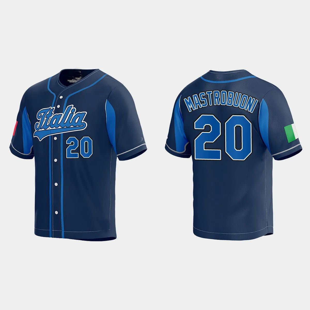 #20 MILES MASTROBUONI WORLD BASEBALL CLASSIC 2023 WORLD BASEBALL CLASSIC JERSEY ¡§C NAVY Stitches Baseball Jerseys