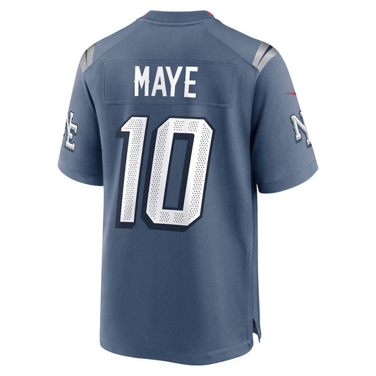 NE.Patriots #10 Drake Maye 2025 Rivalries Collection Game Jersey-PUHICS - Storm Blue Stitched American Football Jersey-PUHICSS