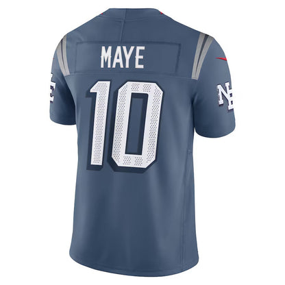 NE.Patriots #10 Drake Maye 2025 Rivalries Collection Limited Jersey-PUHICS - Storm Blue Stitched American Football Jersey-PUHICSS
