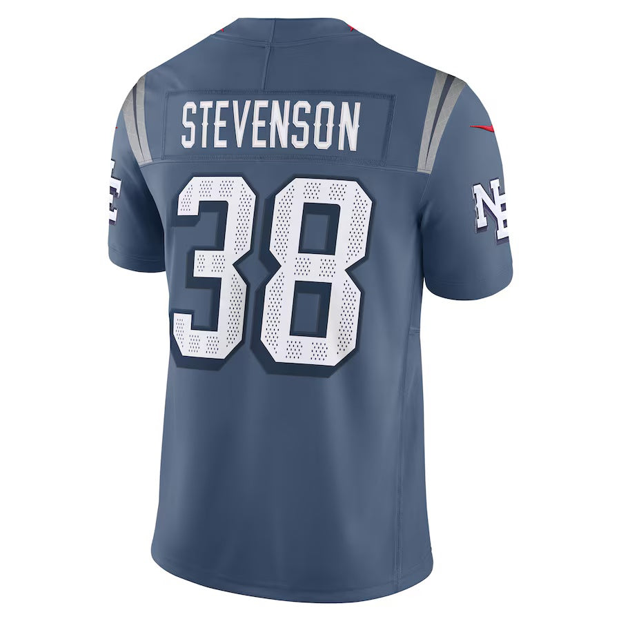 NE.Patriots #38 Rhamondre Stevenson 2025 Rivalries Collection Limited Jersey-PUHICS - Storm Blue Stitched American Football Jersey-PUHICSS