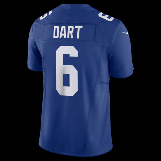 NY.Giants #6 Jaxson Dart Royal Vapor F.U.S.E. Limited Stitched American Football Jerseys