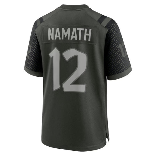 NY.Jets #12 Joe Namath 2025 Rivalries Collection Retired Player Game Jersey-PUHICS - Gotham Green Stitched American Football Jersey-PUHICSS