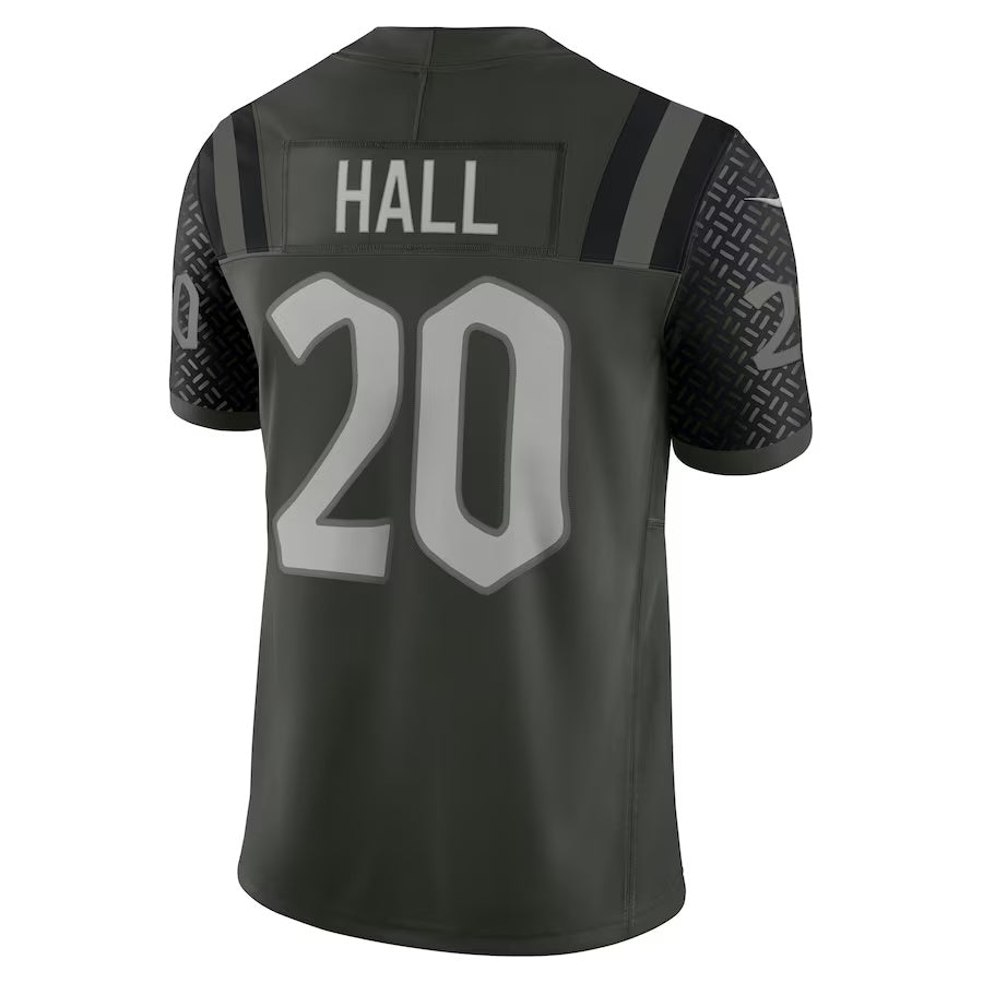 NY.Jets #20 Breece Hall 2025 Rivalries Collection Limited Jersey-PUHICS - Gotham Green Stitched American Football Jersey-PUHICSS