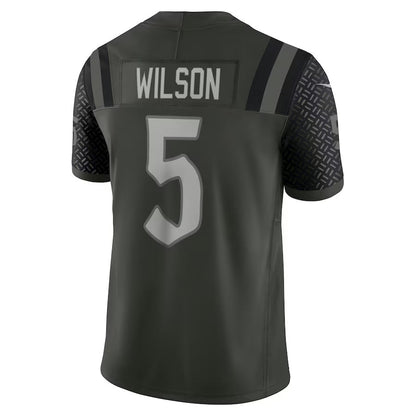 NY.Jets #5 Garrett Wilson 2025 Rivalries Collection Limited Jersey-PUHICS - Gotham Green Stitched American Football Jersey-PUHICSS