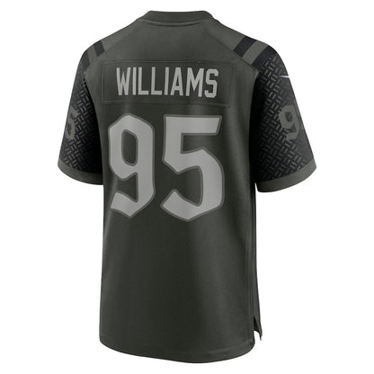 NY.Jets #95 Quinnen Williams 2025 Rivalries Collection Game Jersey-PUHICS - Gotham Green Stitched American Football Jersey-PUHICSS