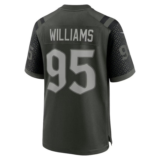 NY.Jets #95 Quinnen Williams 2025 Rivalries Collection Game Jersey-PUHICS - Gotham Green Stitched American Football Jersey-PUHICSS