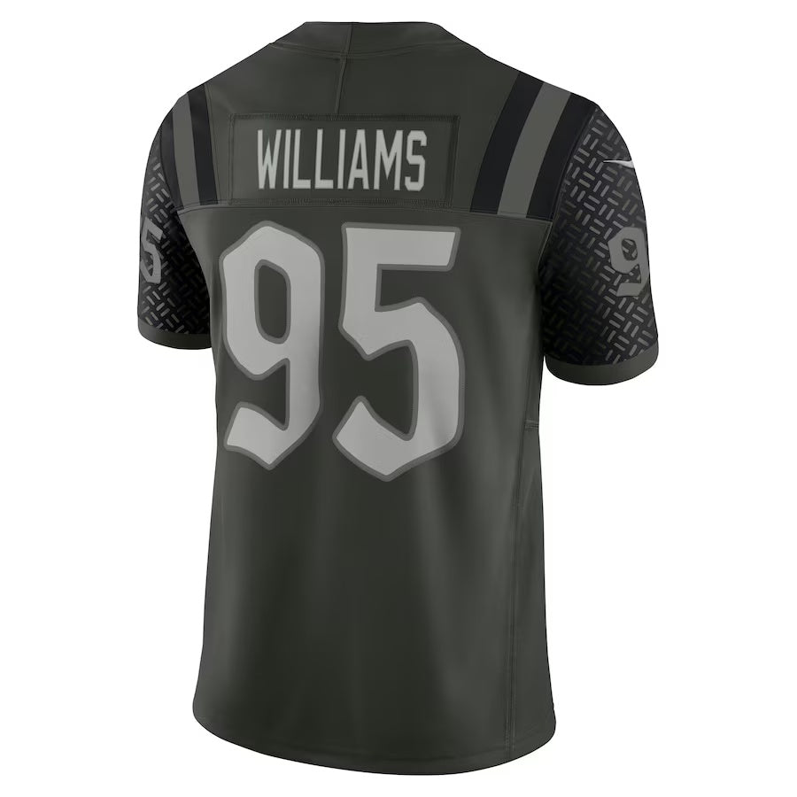 NY.Jets #95 Quinnen Williams 2025 Rivalries Collection Limited Jersey-PUHICS - Gotham Green Stitched American Football Jersey-PUHICSS
