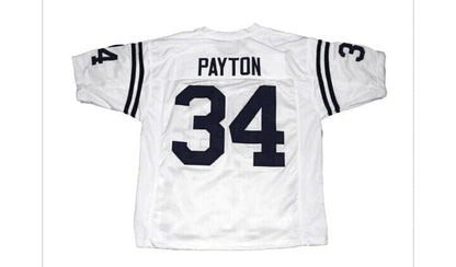 J.State white and navy blue #34 Walter Payton college jersey