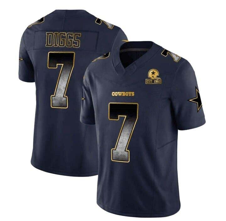 D.Cowboys #7 Trevon Diggs Black Texas Patch Vapor Jersey ¨C All  Stitched American Football Jerseys