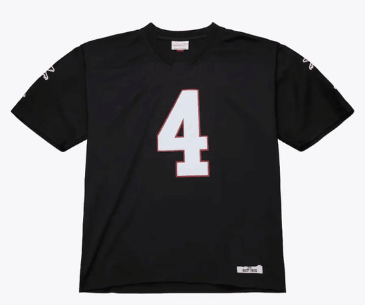 A.Falcons #4 Brett Favre Mitchell & Ness Black 1991 Legacy Player Stitched American Football Jerseys